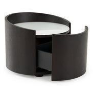Geneva - Modern Brown Oak Nightstand - image 3