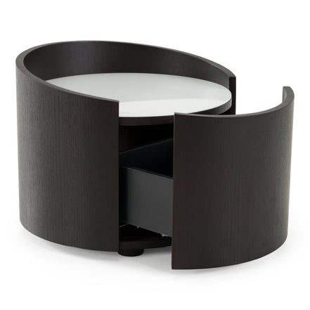 Geneva - Modern Brown Oak Nightstand - image 3