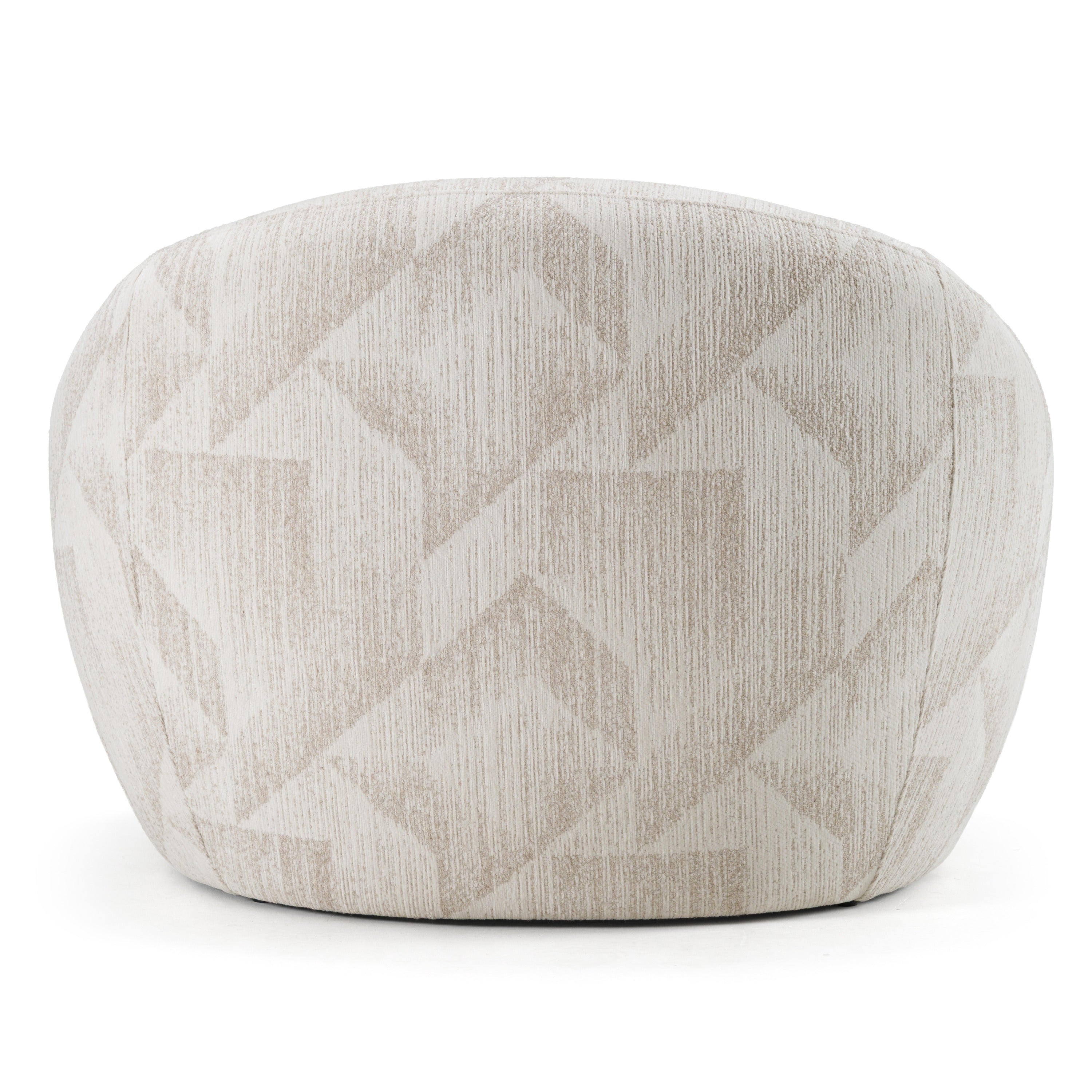Gentle - Modern Beige Pattern Fabric Accent Chair - image 4