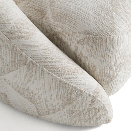 Gentle - Modern Beige Pattern Fabric Accent Chair - image 5