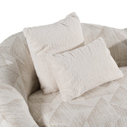 Gentle - Modern Beige Pattern Fabric Sofa - image 4