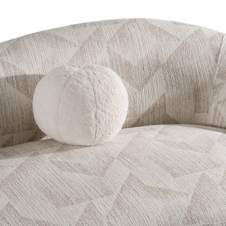 Gentle - Modern Beige Pattern Fabric Sofa - image 5