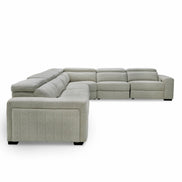 Gering - Modern Beige Fabric Sectional Sofa With 2 Power Recliners - image 3