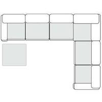 Garman - Modern Light Grey Modular Sectional Sofa-7-Piece Sectional - image 2