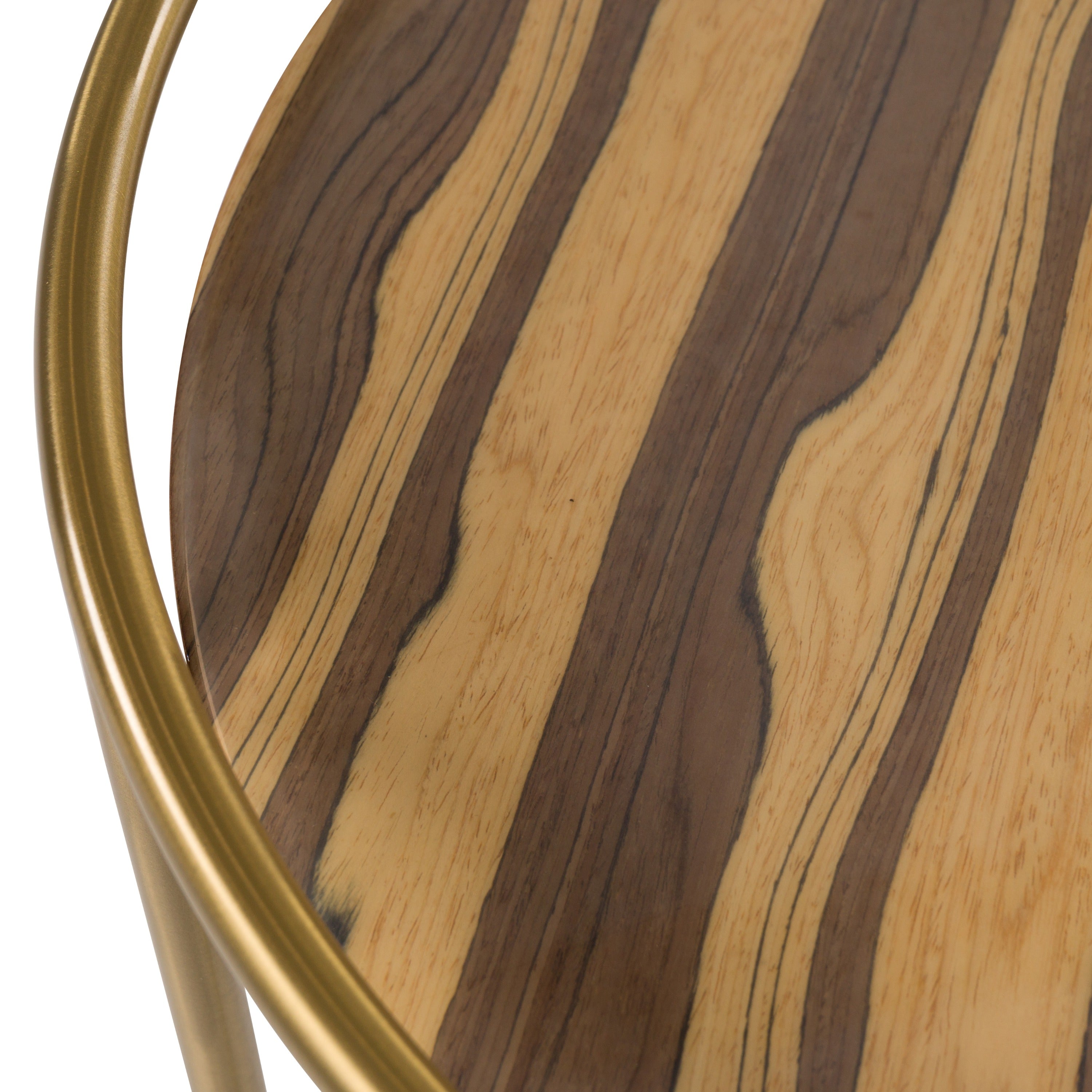 Gilcrest - Glam Brown and Gold Marble End Table - image 2
