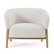 Giselle - Mid-Century Modern Off-White Fabric Accent Chair - image 2