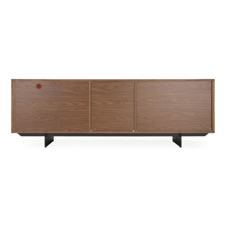 Glencoe - Modern Walnut & Grey Glass Buffet - image 4