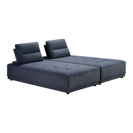 Glendale - Modern Blue Fabric Modular Sectional Sofa - image 2
