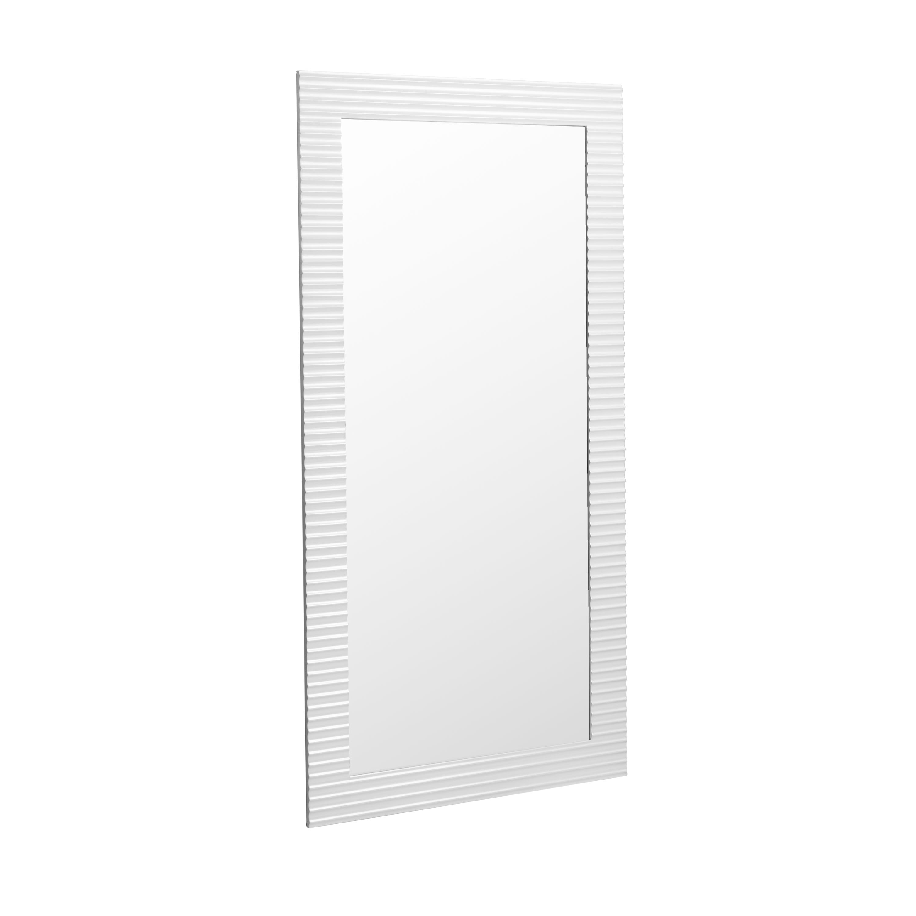 Glinda - Modern Pearl White Floor Mirror - image 2