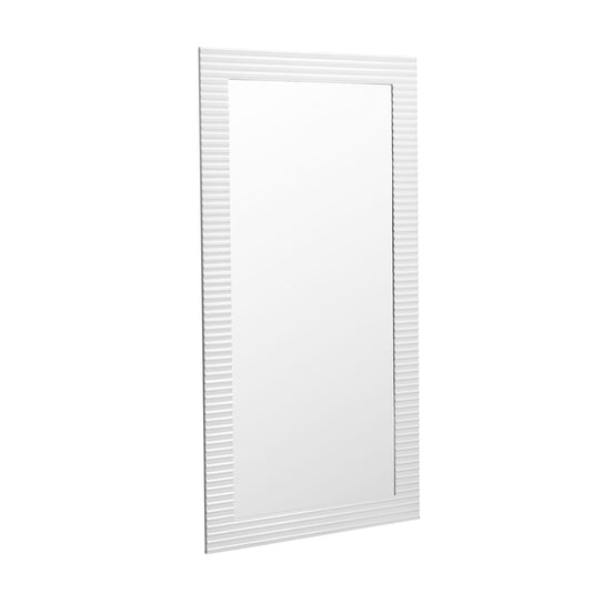 Glinda - Modern Pearl White Floor Mirror - image 2