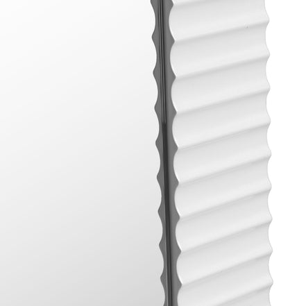 Glinda - Modern Pearl White Floor Mirror - image 3