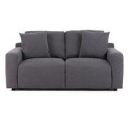 Gloria - Modern Grey Fabric Loveseat - image 5