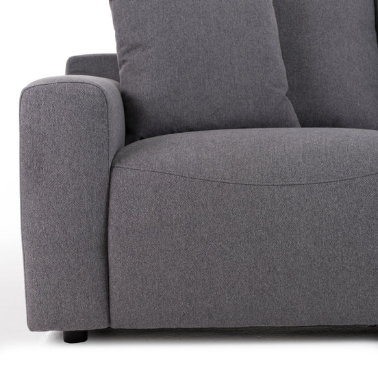 Gloria - Modern Grey Fabric Loveseat