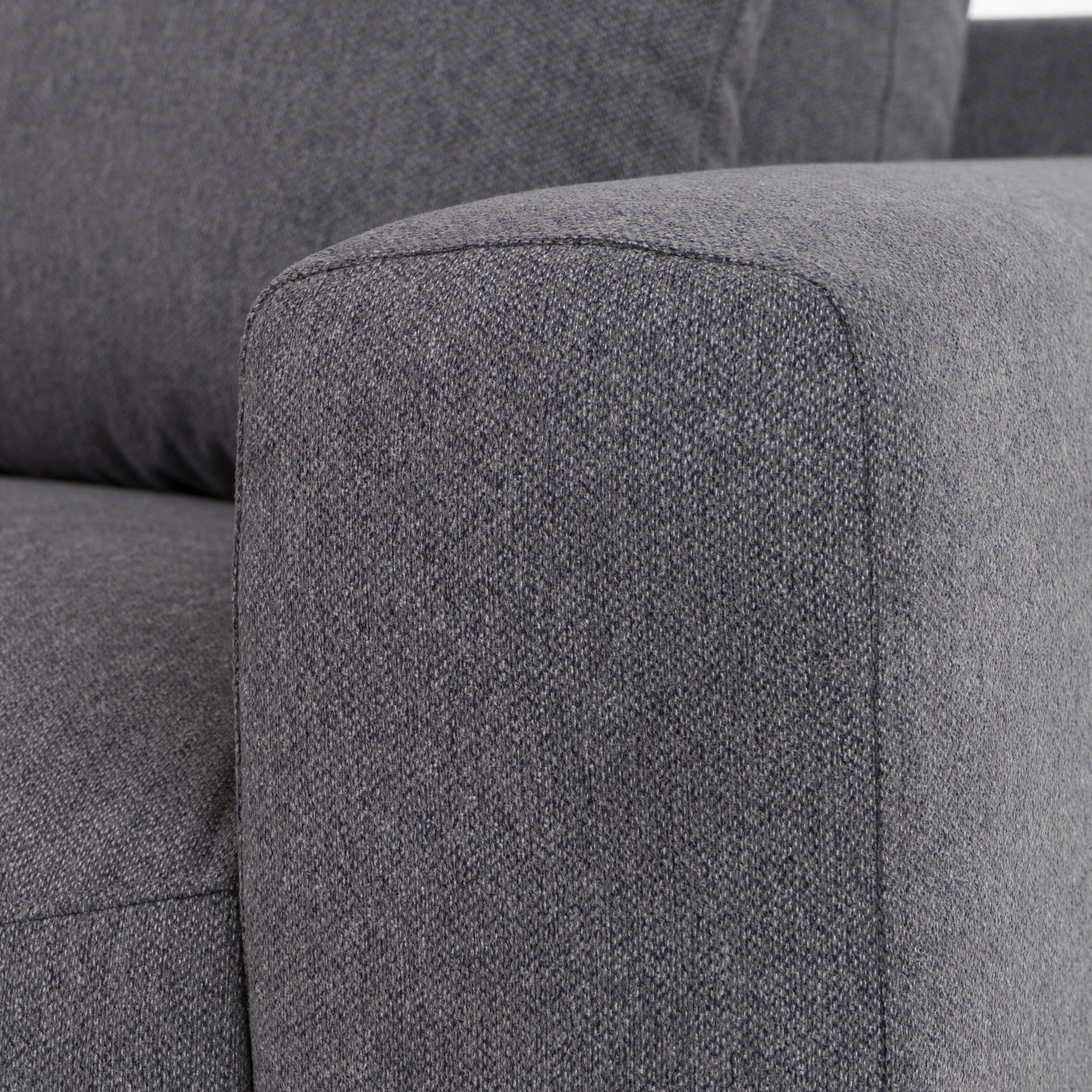 Gloria - Modern Grey Fabric Loveseat - image 2