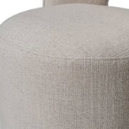 Gordon - Modern Cream Fabric Swivel Dining Chair - image 5