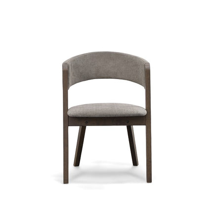 Grover - Modern Grey & Dark Wenge Dining Chair (Set of 2)
