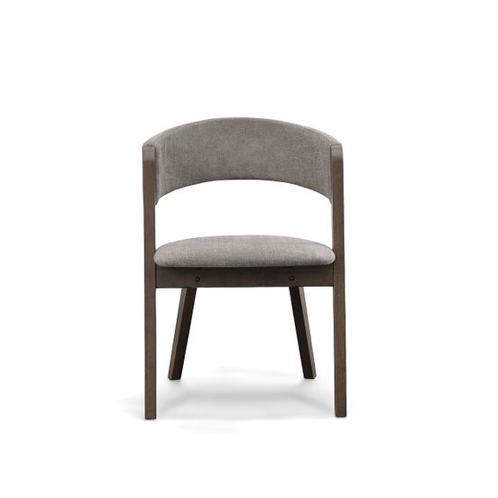 Grover - Modern Grey & Dark Wenge Dining Chair (Set of 2)