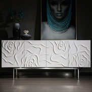 Gwen - Modern White High Gloss Buffet