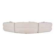 Nomad - Modern Off-White Fabric Curved Sectional Sofa - image 4