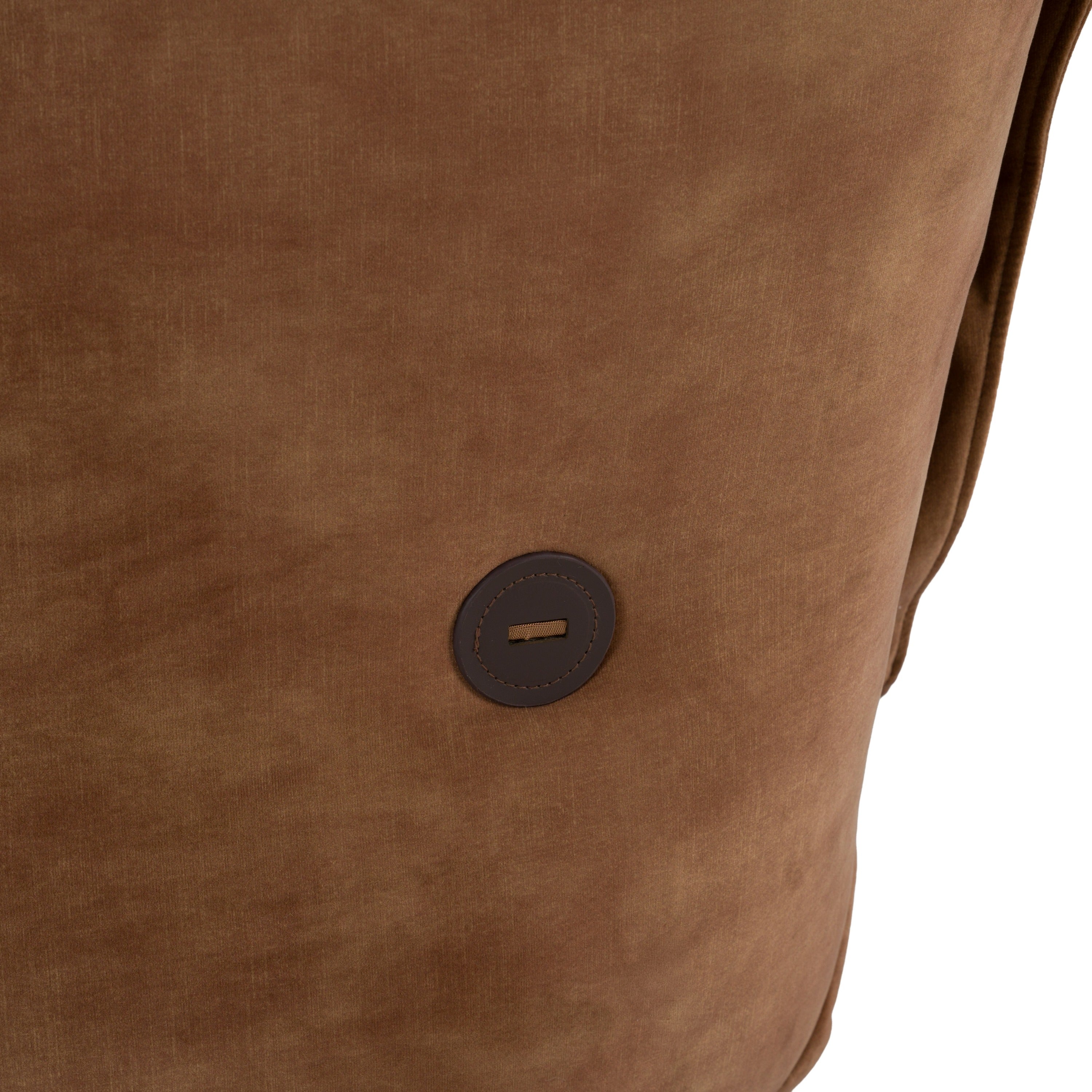 Hagen - Modern Camel Velvet + Chrome Swivel Accent Chair - image 5