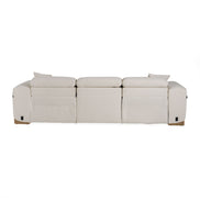 Hagerty - Modern Off-White Fabric Sofa With 2 Power Recliners - image 5