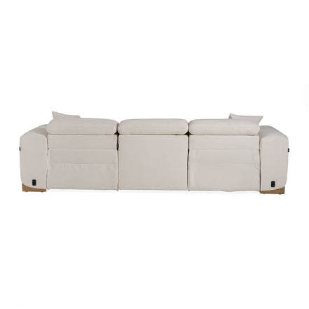 Hagerty - Modern Off-White Fabric Sofa With 2 Power Recliners - image 5