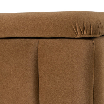 Harris - Modern Brown Fabric Bench w/ Storage - image 3