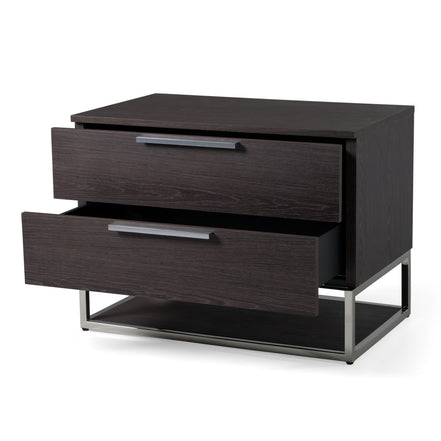 Helenora - Modern Grey Elm Nightstand - image 5