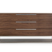 Heloise - Contemporary Walnut & Stainless Steel Dresser - image 3
