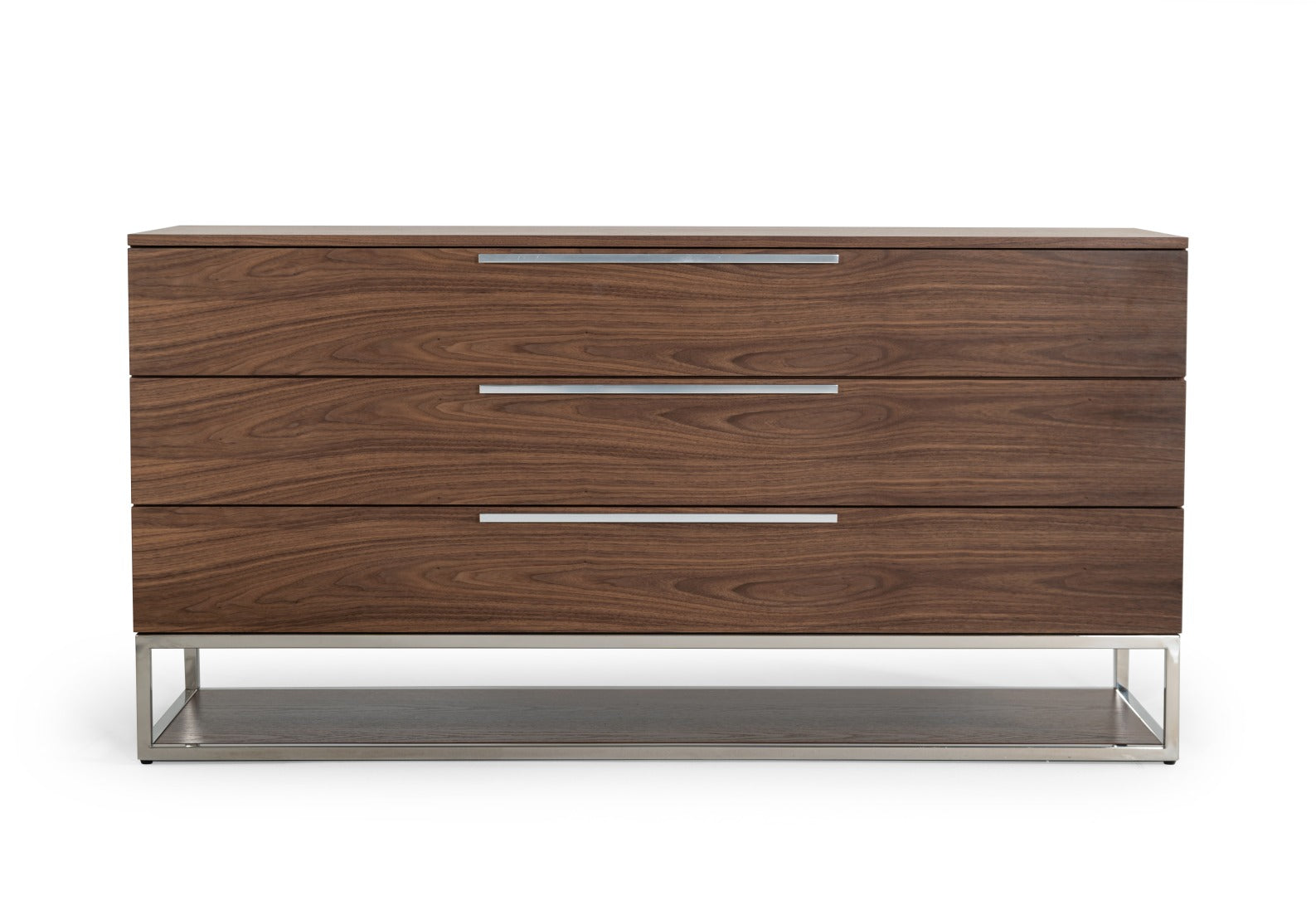 Heloise - Contemporary Walnut & Stainless Steel Dresser - image 3