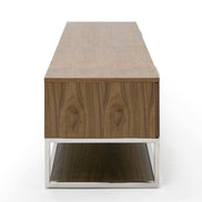 Heloise - Modern Walnut and Stainless Steel TV Stand - image 3