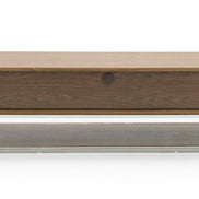 Heloise - Modern Walnut and Stainless Steel TV Stand - image 4