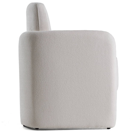 Hermosa - Modern White Fabric Dining Chair - image 3