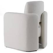 Hermosa - Modern White Fabric Dining Chair - image 5