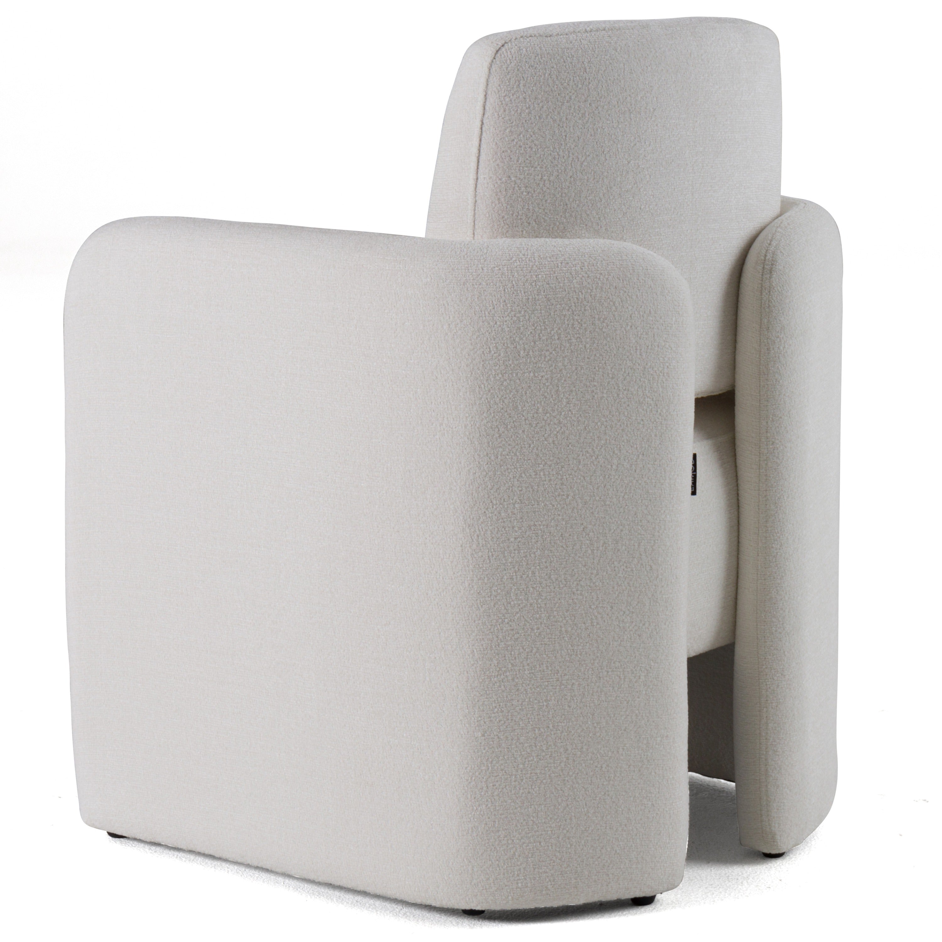 Hermosa - Modern White Fabric Dining Chair - image 5