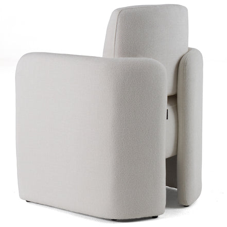 Hermosa - Modern White Fabric Dining Chair - image 5