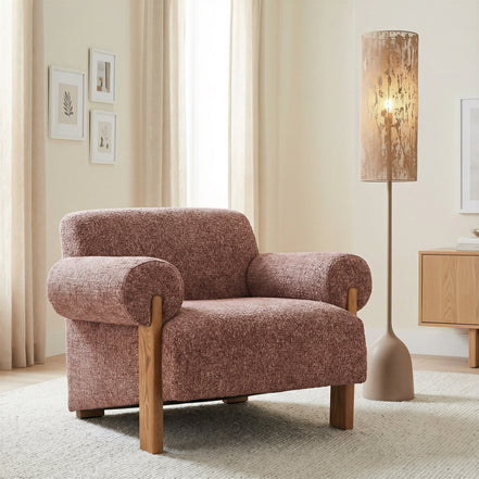 Buff Floor Lamp Taupe
