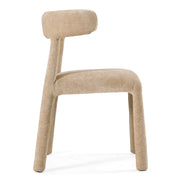 Homan - Modern Beige Velvet Dining Chair - image 2