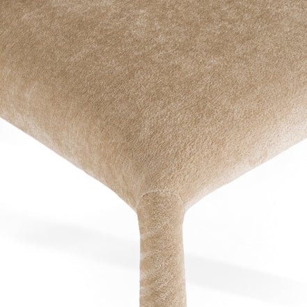 Homan - Modern Beige Velvet Dining Chair - image 4