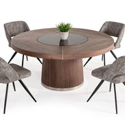Houston - Round Modern Dining Table - image 2