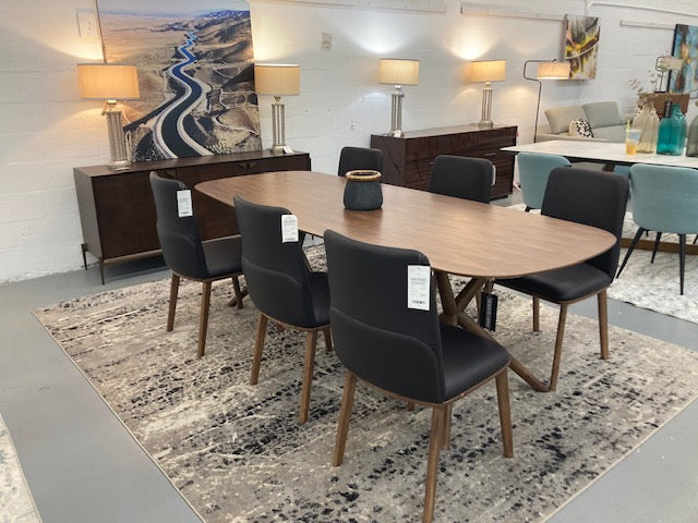 Utah - Modern Walnut Rectangular Dining Table - image 4