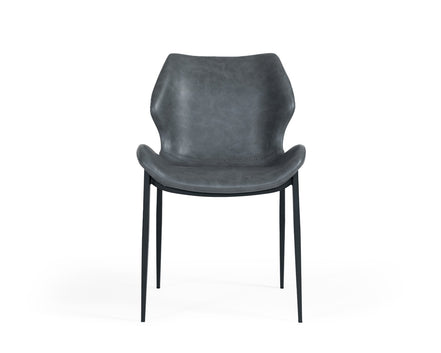 Instone - Industrial Dark Grey Eco-Leather Dining Chair (Set of 2) - image 2