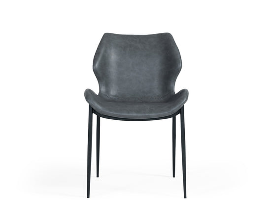 Instone - Industrial Dark Grey Eco-Leather Dining Chair (Set of 2) - image 2