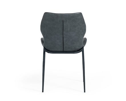 Instone - Industrial Dark Grey Eco-Leather Dining Chair (Set of 2) - image 4