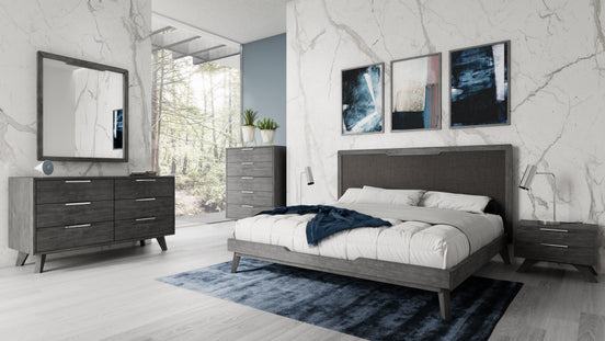 Soria Modern Grey Wash Mirror - image 2