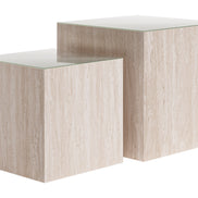 Cambro Coffee Table Set (2-Piece) Stone Beige