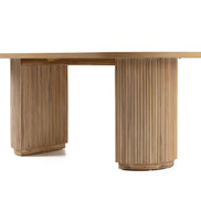 Jacobson - Modern Natural Acacia Oval Dining Table - image 4