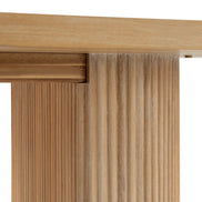 Jacobson - Modern Natural Acacia Oval Dining Table - image 5