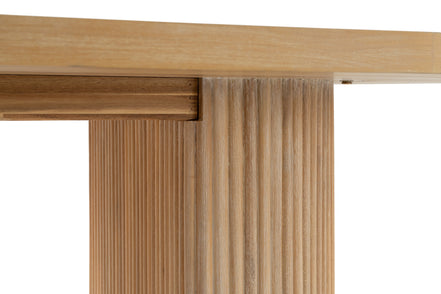 Jacobson - Modern Natural Acacia Oval Dining Table - image 5