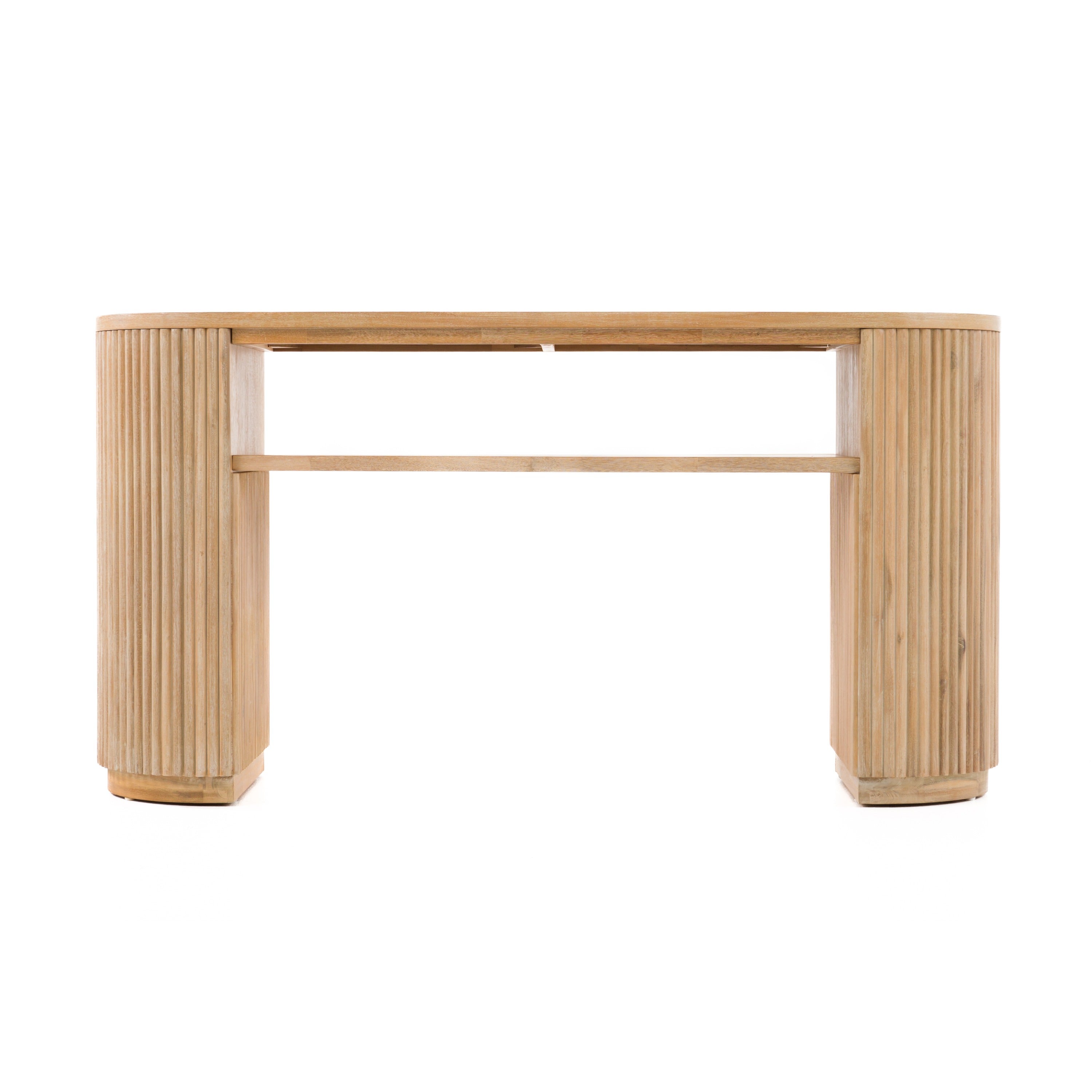 Jacobson - Modern Natural Acacia Console Table - image 2
